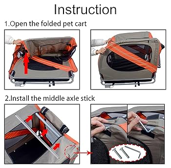 Amazon.co.jp: PpzhenN ペット 自転車用 サイクルトレーラー 犬